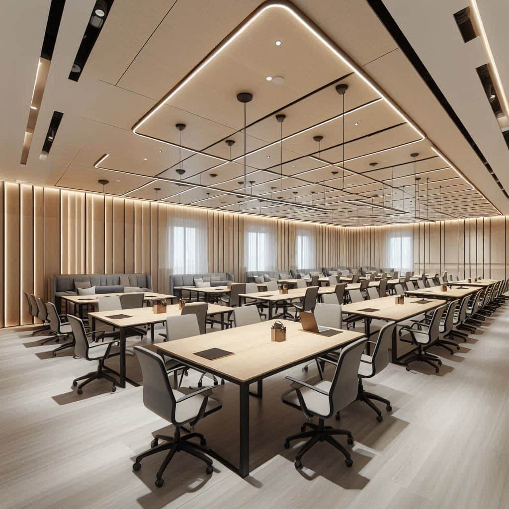 写字楼办公设计师岗位面试体验区展示作品光影布局需兼顾哪些感官要素